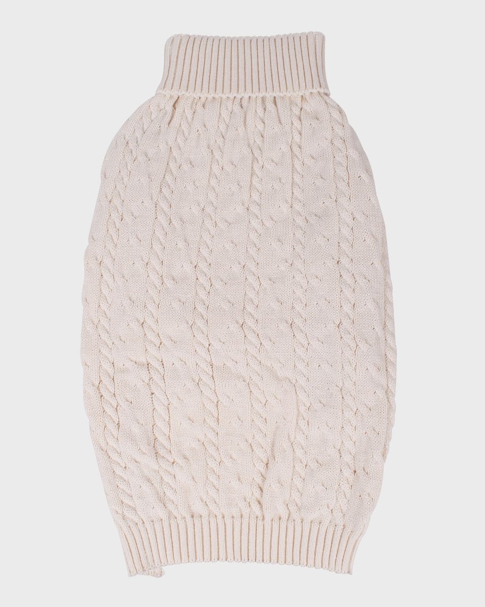 Cable-Knit Pet Sweater, Size XX