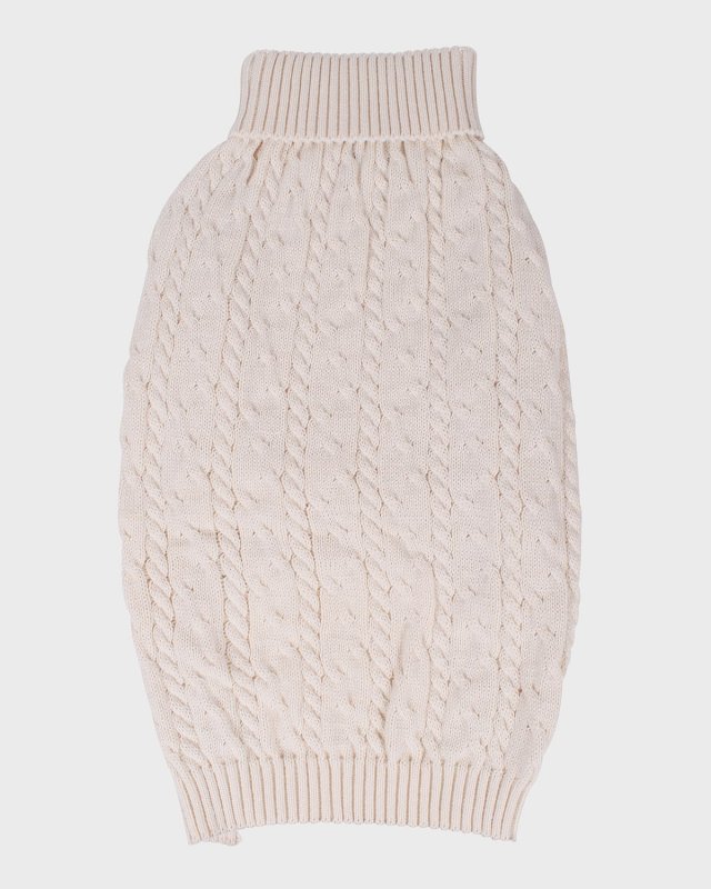 Cable-Knit Pet Sweater, Size XX