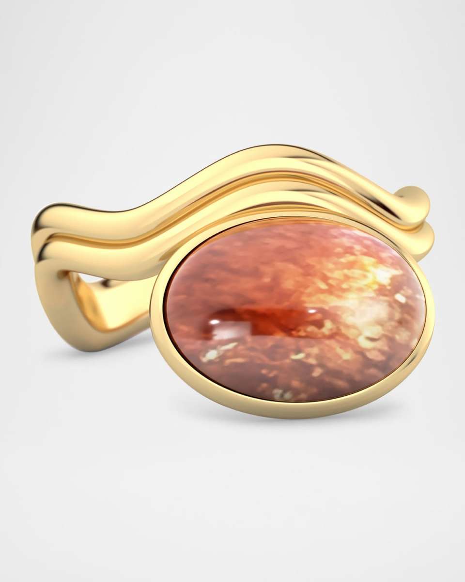 Aurora Sunstone Statement Ring