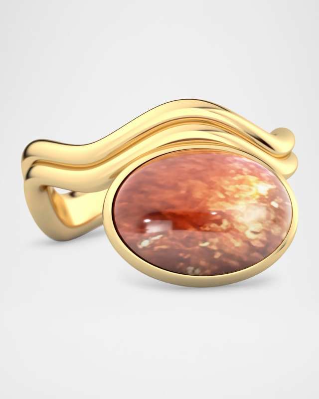 Aurora Sunstone Statement Ring