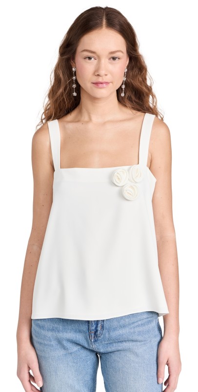 Amanda Uprichard Corsage Top Ivory