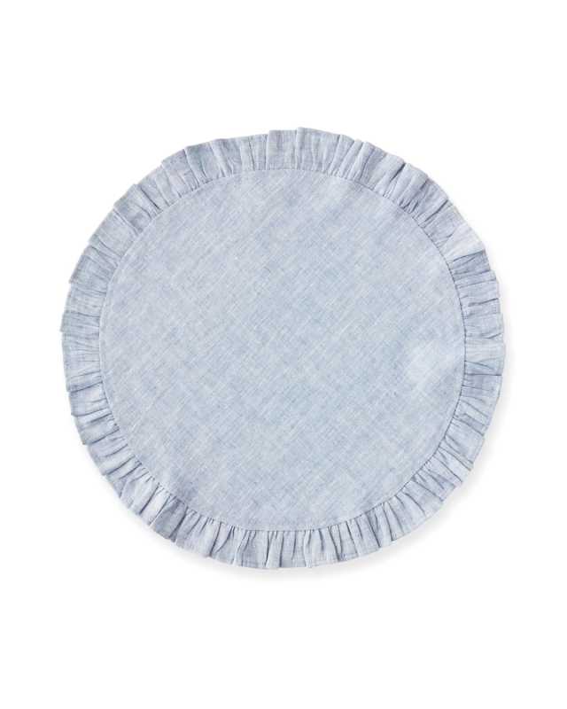 Round Ruffle Placemats, Set of 4