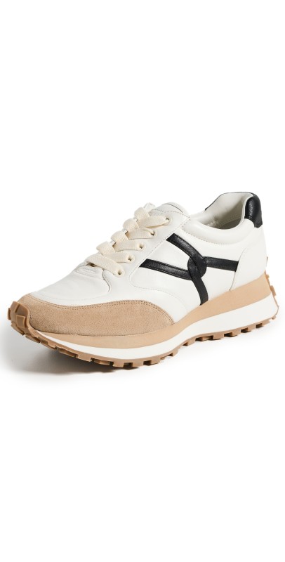 Veronica Beard Valentina Sneakers Coconut/Black