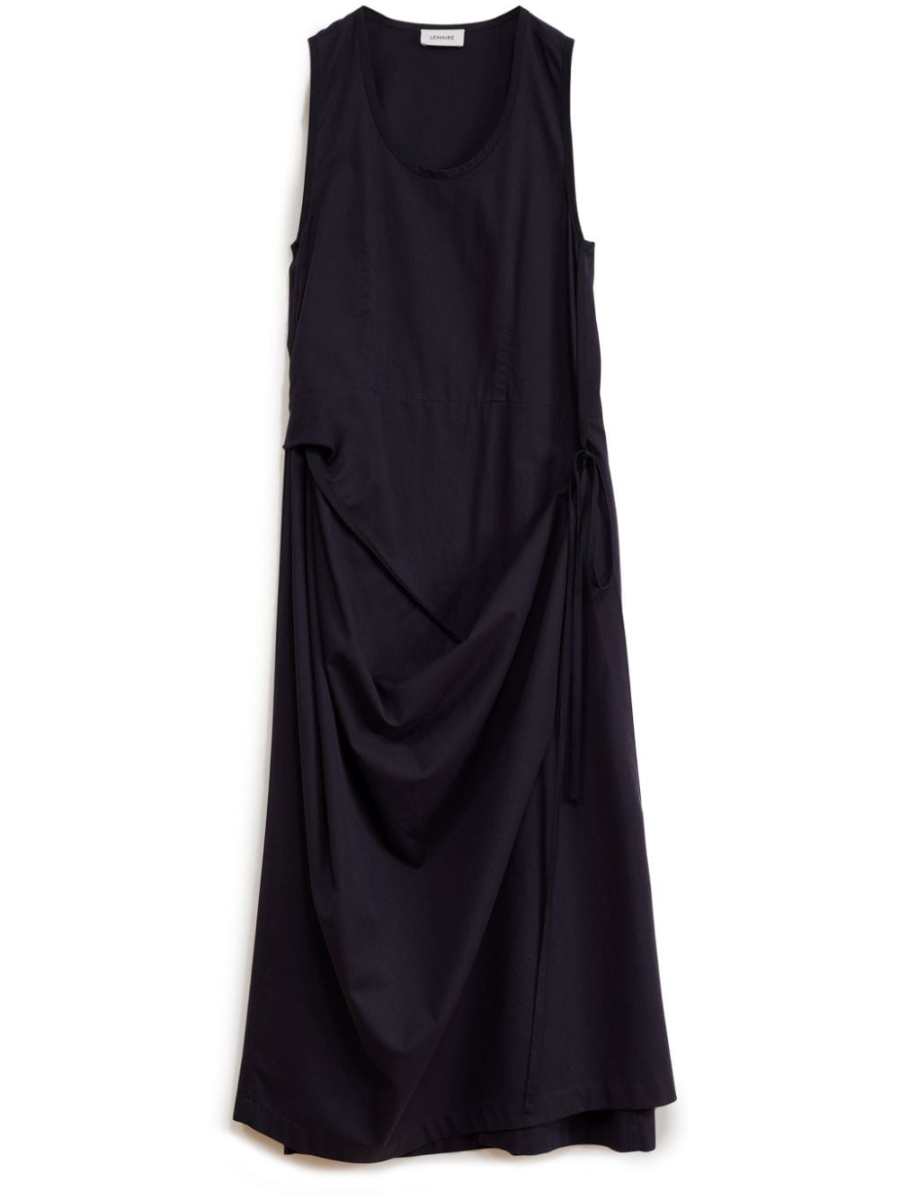 Lemaire sleeveless cotton wrap dress