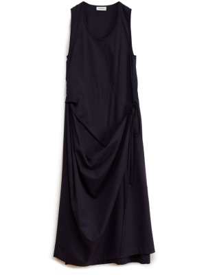 Lemaire sleeveless cotton wrap dress