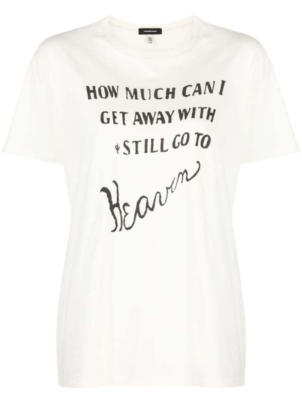 slogan-print cotton T-shirt