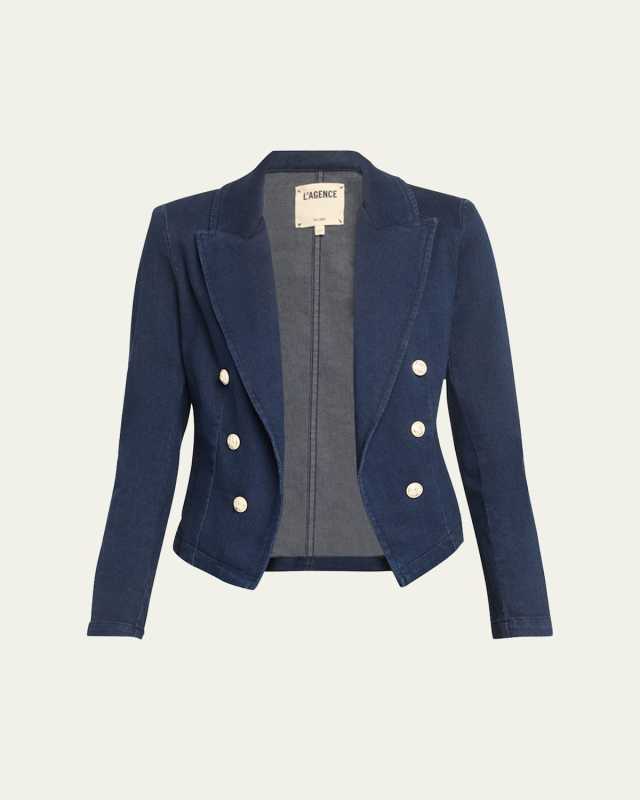 Wayne Cropped Double-Breasted Jacket