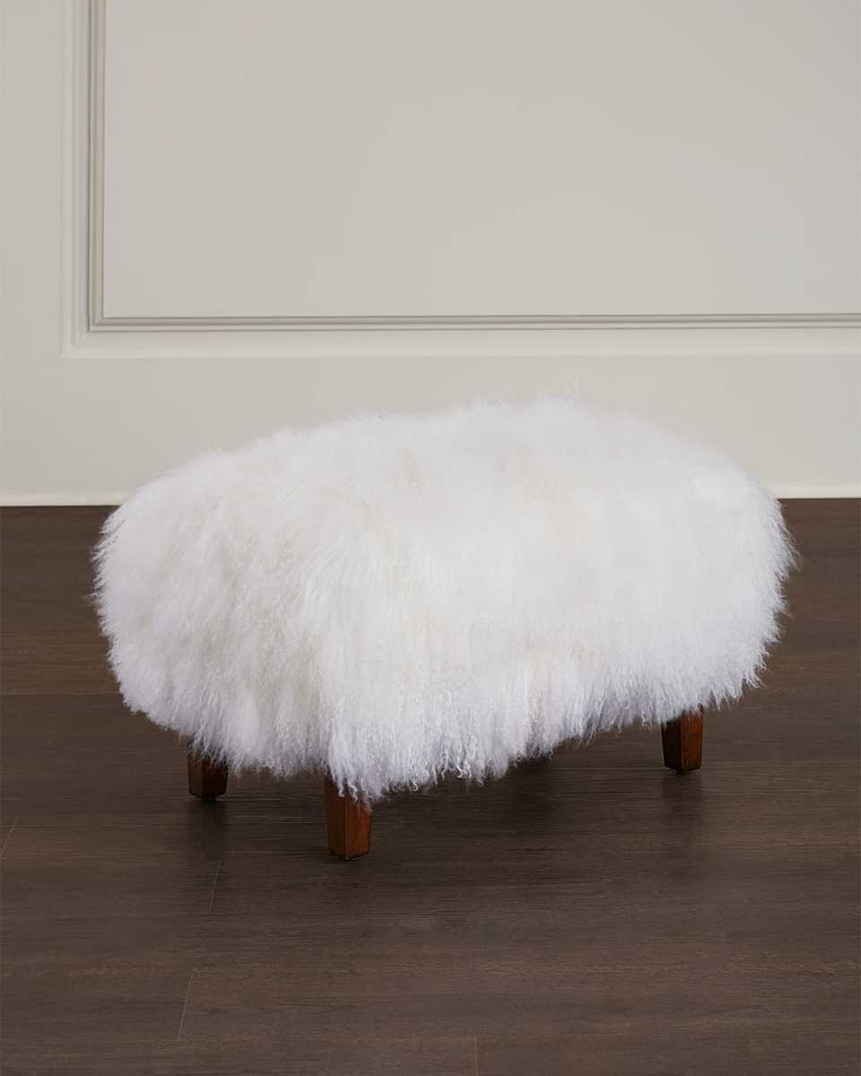 Royce Sheepskin Ottoman