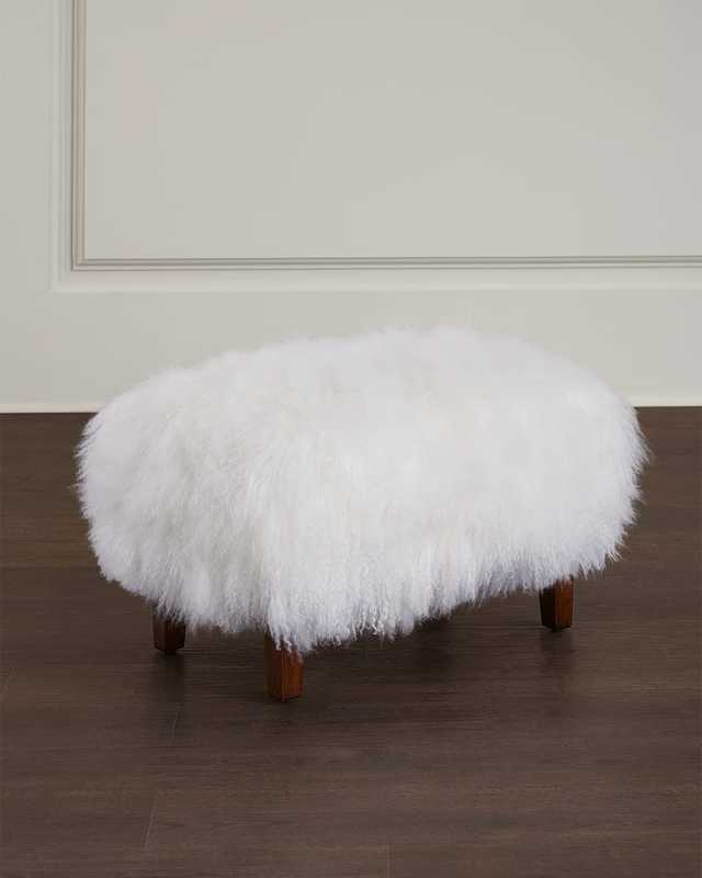 Royce Sheepskin Ottoman