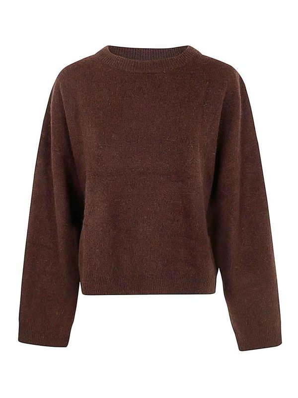 Loulou Studio Pull Col Rond - Marron