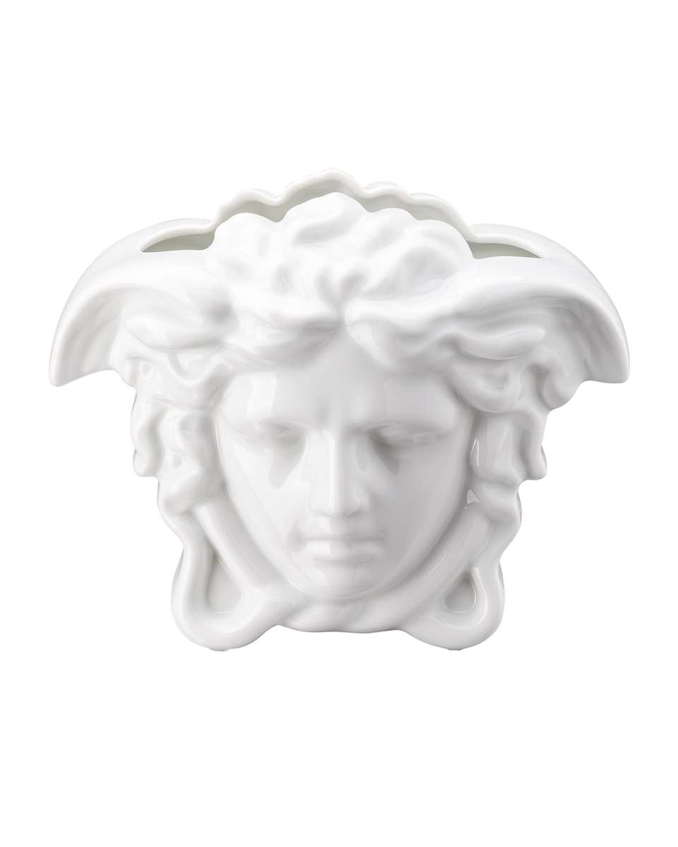 Medusa Grande 6" Vase, White