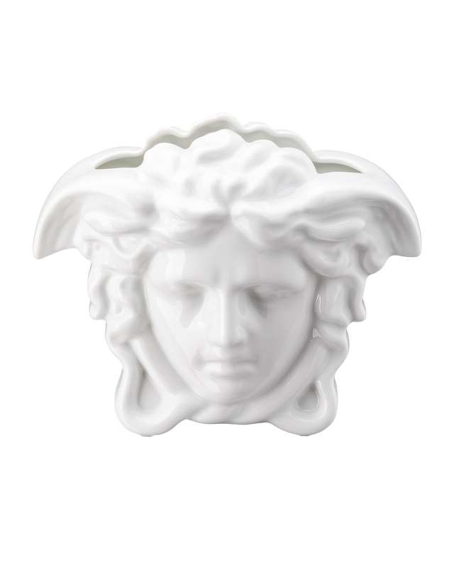Medusa Grande 6" Vase, White