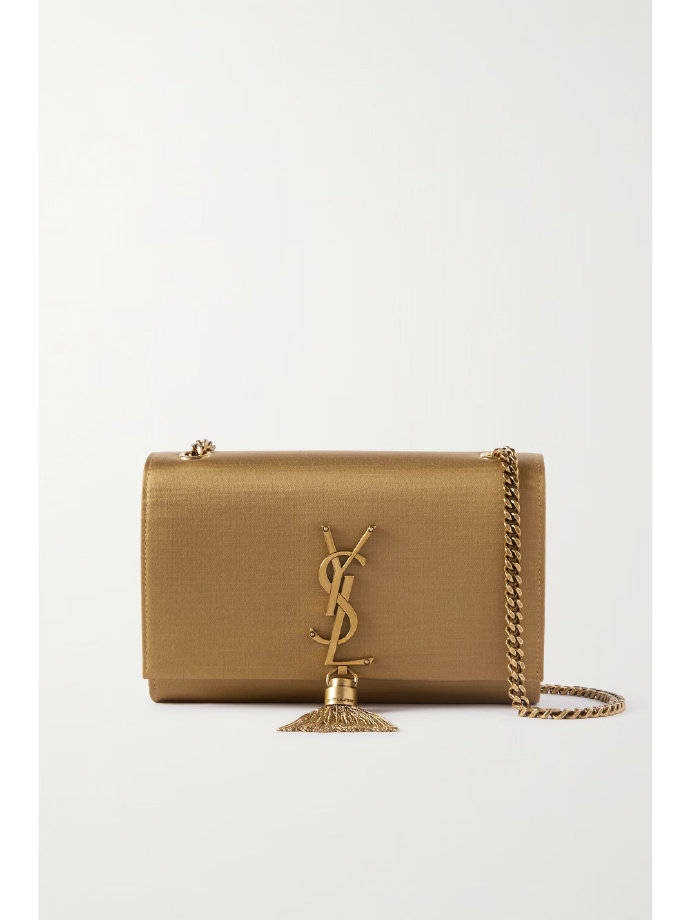 Saint Laurent Kate satin shoulder bag