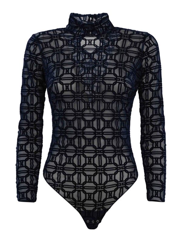 Elisabetta Franchi Top - Bleu