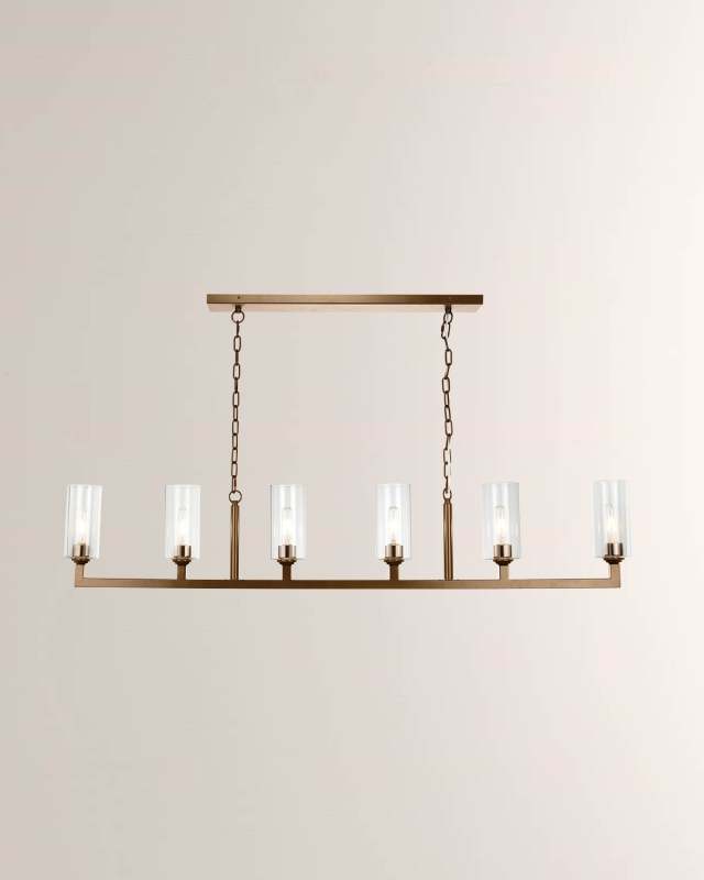 Linear 8-Light Chandelier
