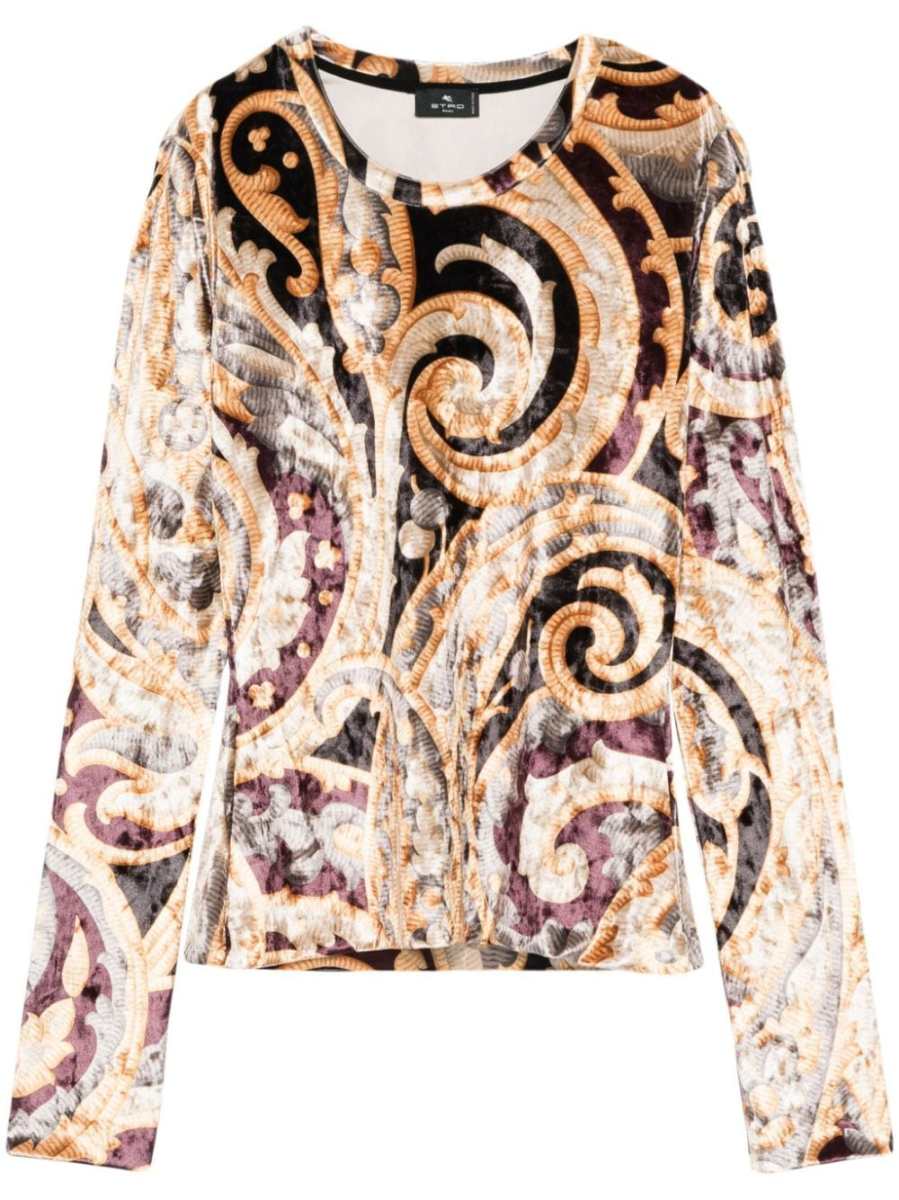 graphic-print top