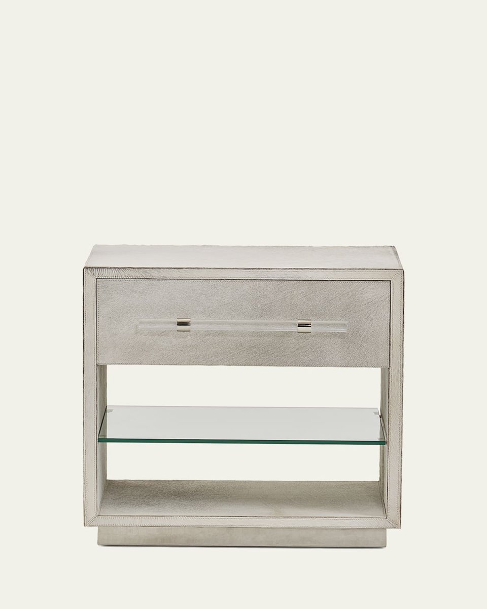 Cassian Hair on Hide Bedside Chest