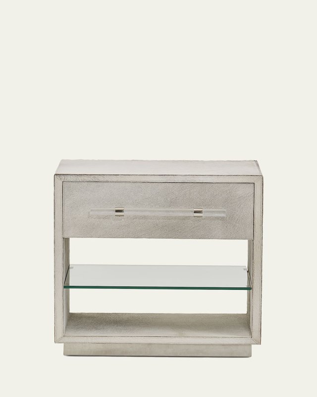 Cassian Hair on Hide Bedside Chest