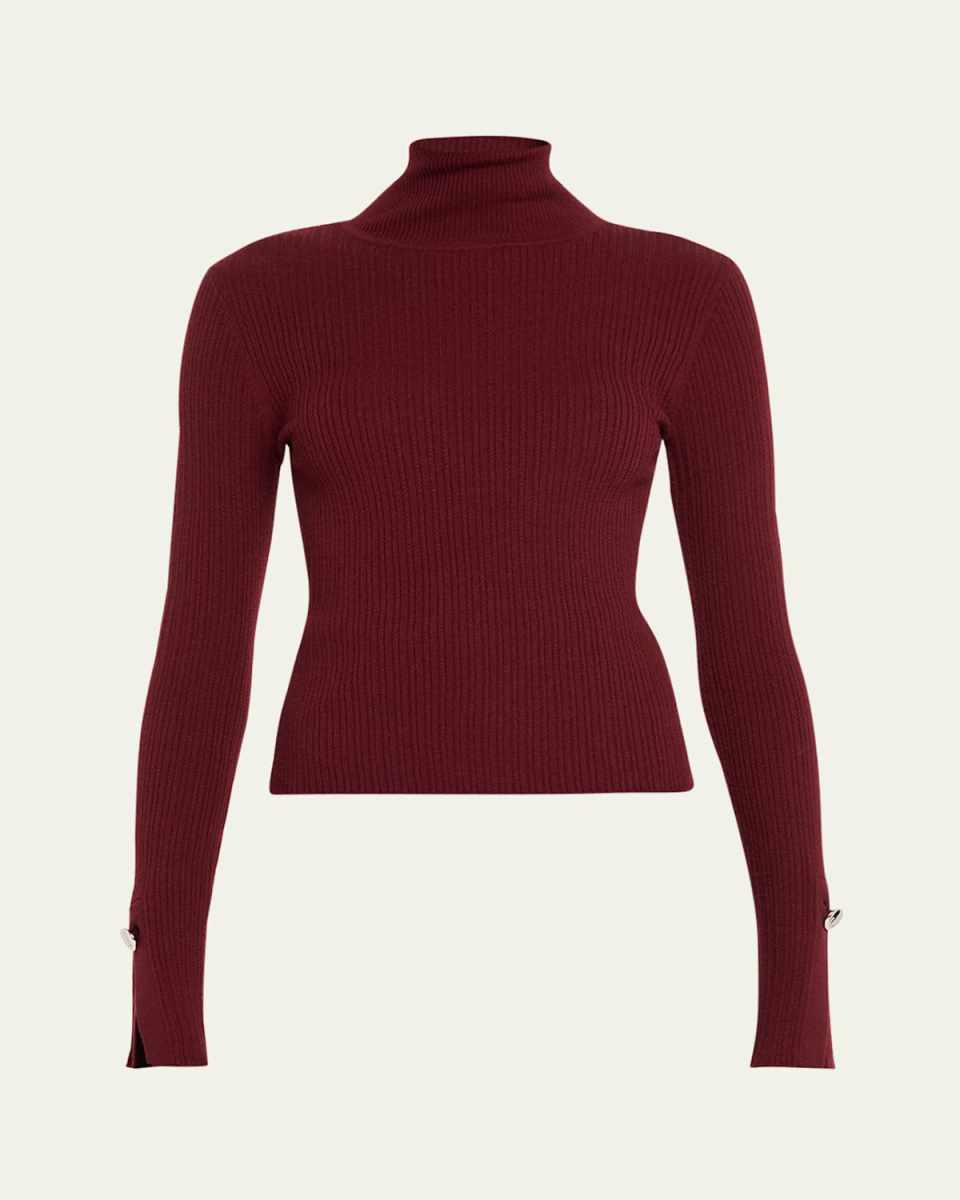 Jett Ribbed Turtleneck Top
