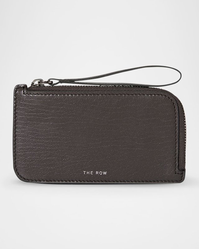 Zipped Wallet in Shiny Kid Leather