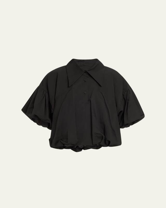Sandy Balloon-Sleeve Top