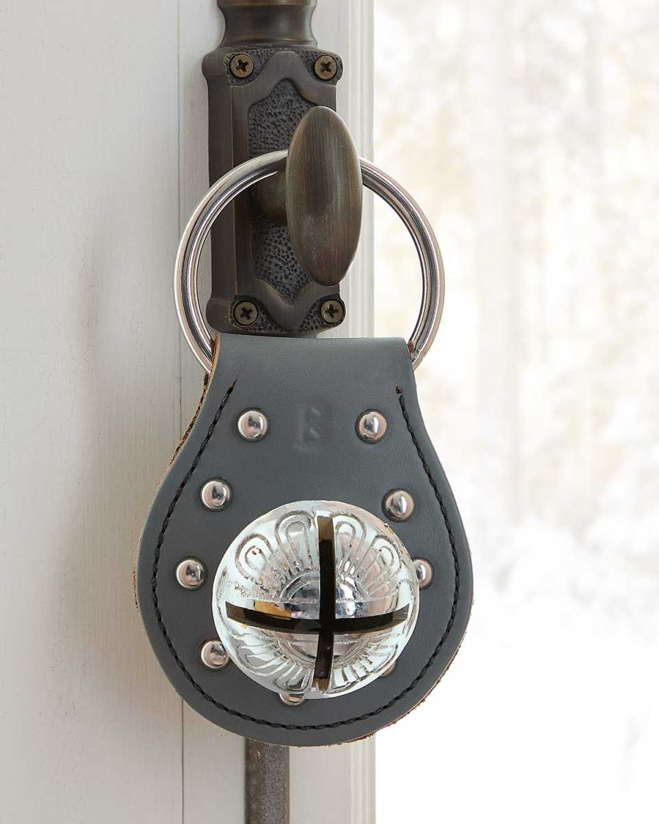 Studded Brass Bell Door Hanger