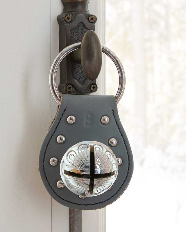 Studded Brass Bell Door Hanger