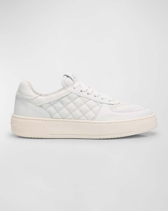 Courtside Quilted Leather Low-Top Sneakers