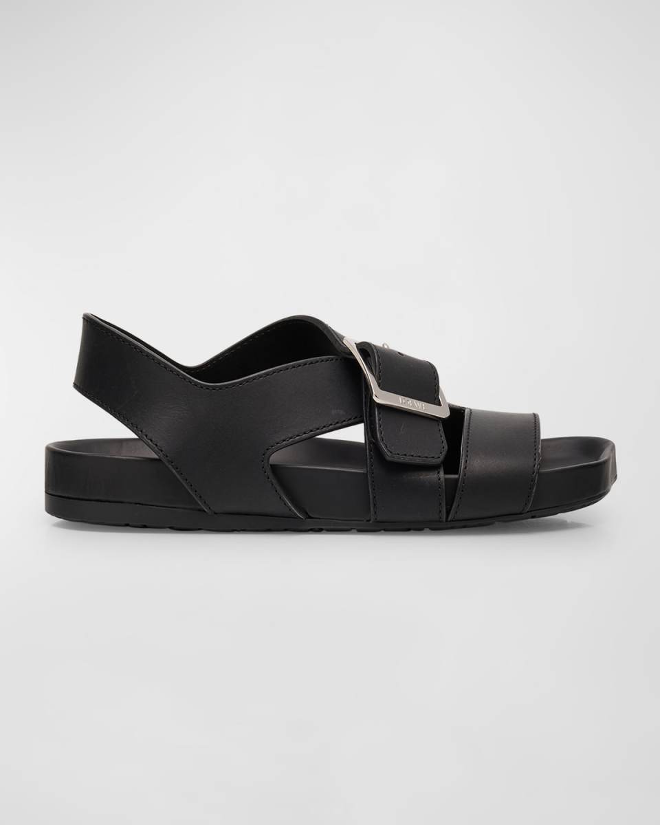 Ease Leather Toe-Ring Comfort Sandals