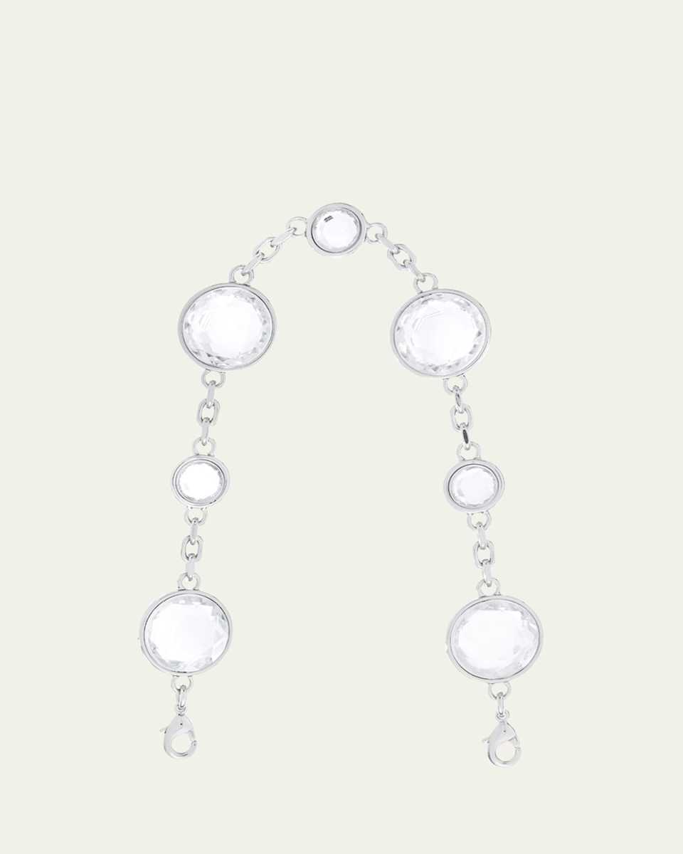 Round Crystal Gemma Chain Shoulder Strap