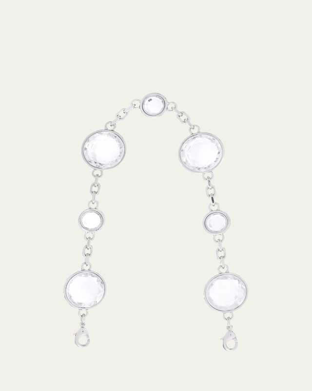 Round Crystal Gemma Chain Shoulder Strap