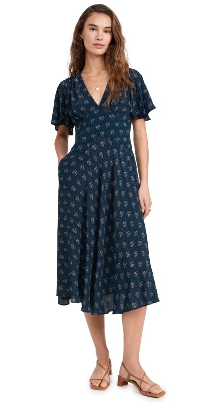 Birds of Paradis Serafina Dress Coastal Mosaic