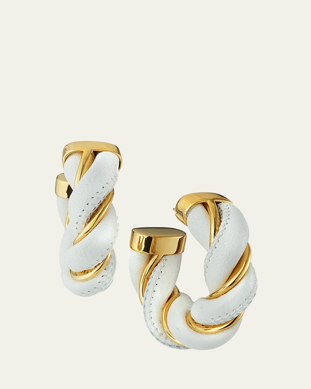 Twisted Leather Earrings