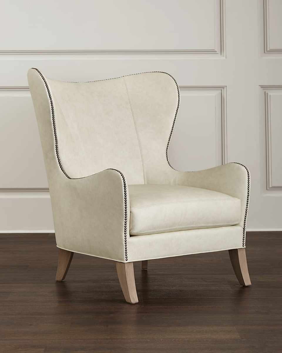 Bridgette Leather Wing Chair