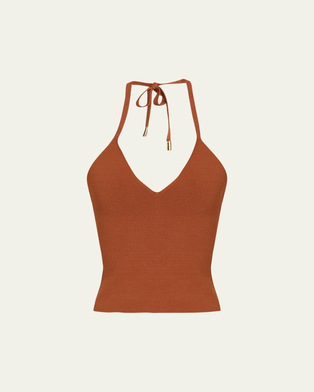Claudette Halter Knit Top