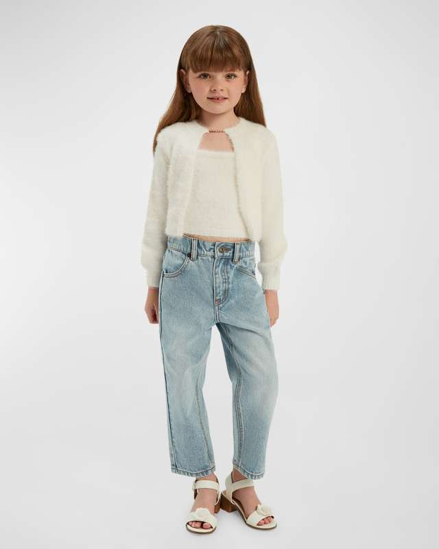 Girl's Lily Branded Cardigan Set, Size