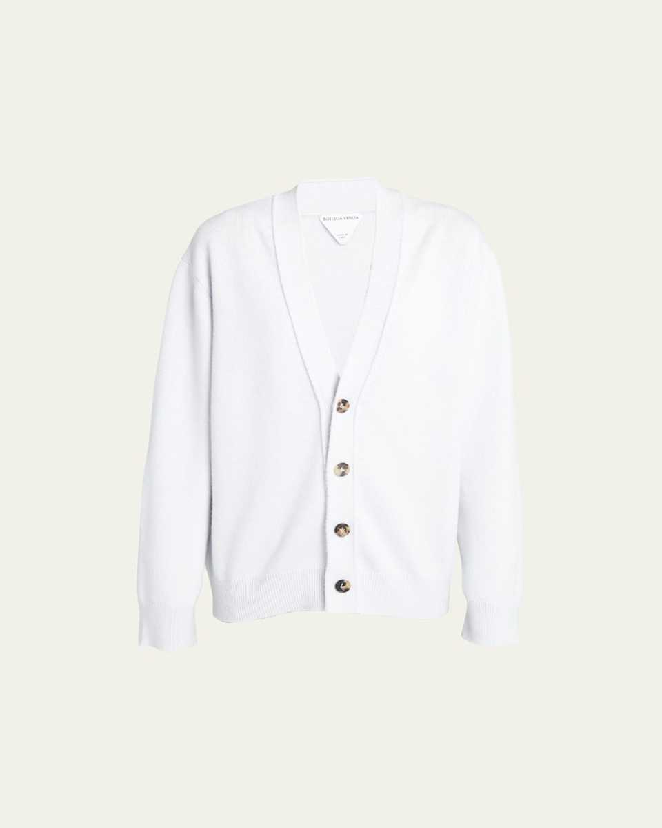 Classic Cashmere Cardigan with Intrec Patches