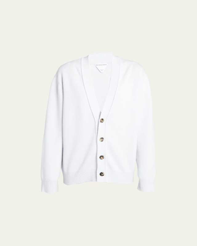 Classic Cashmere Cardigan with Intrec Patches