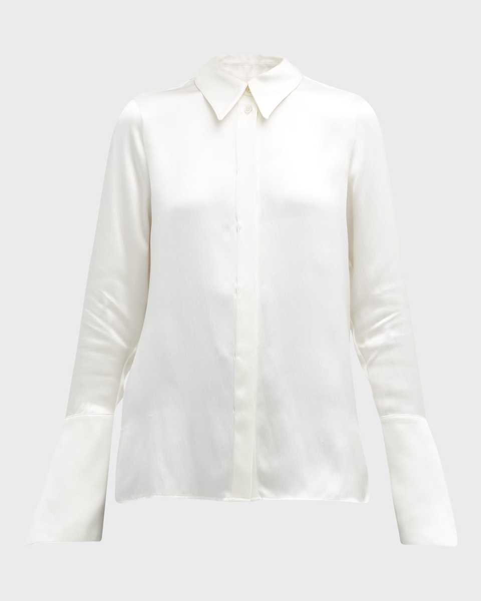 Silk Twisted Cuff Shirt