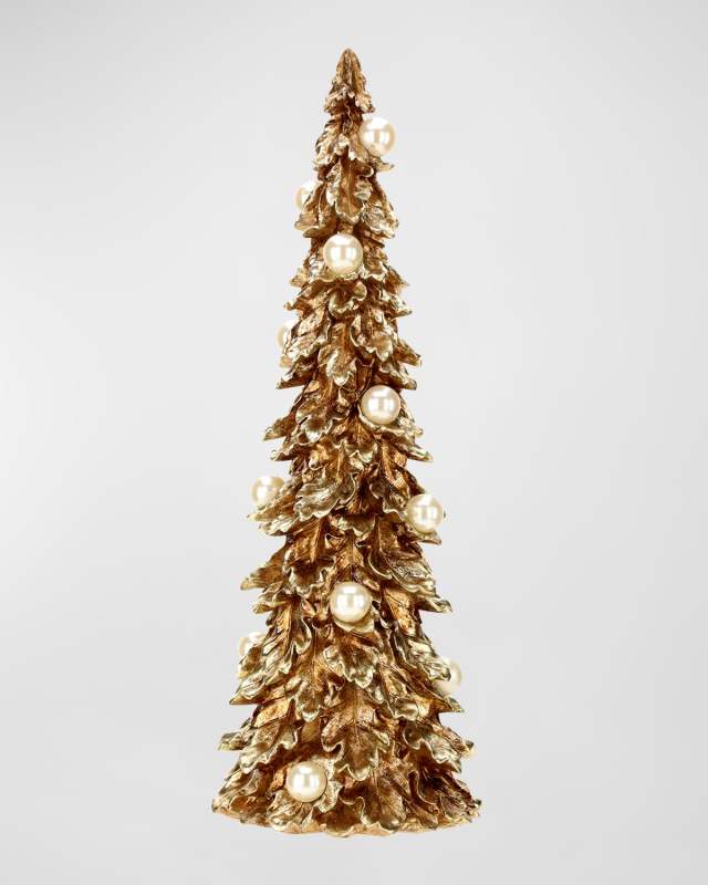 Gilded Pearl Christmas Tree, Small