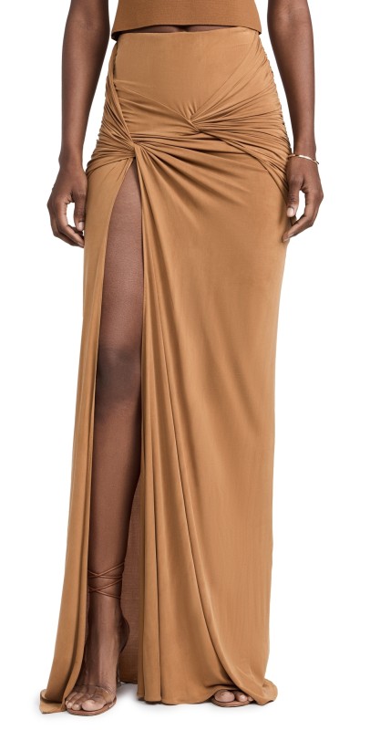 GAUGE81 Baru Skirt Long Sandalwood