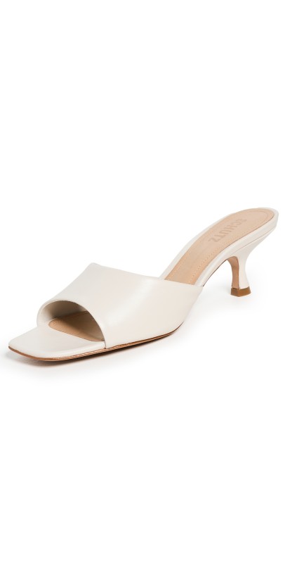 Schutz Dethalia Slide Heels Pearl