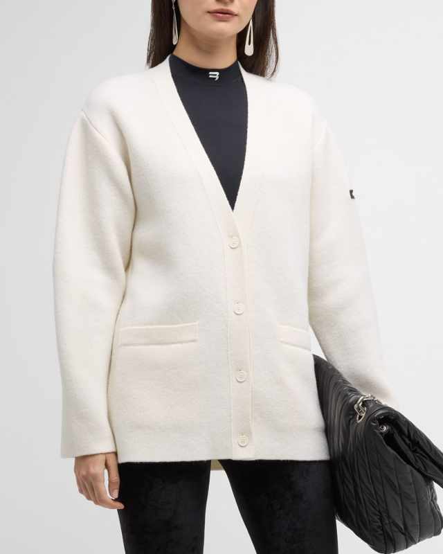 V-Neck Wool Cardigan