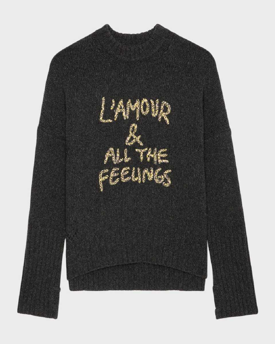 Malta Feelings Embroidered Merino Wool Sweat