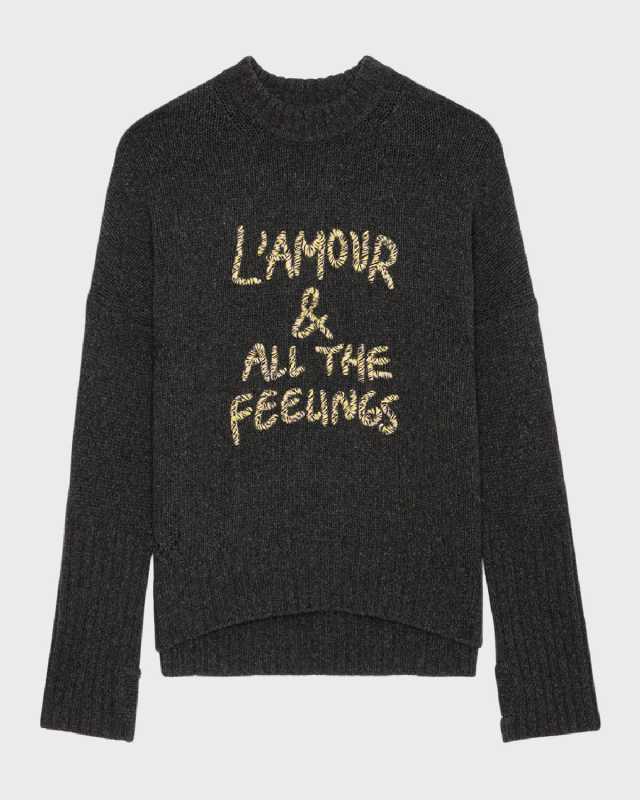 Malta Feelings Embroidered Merino Wool Sweat