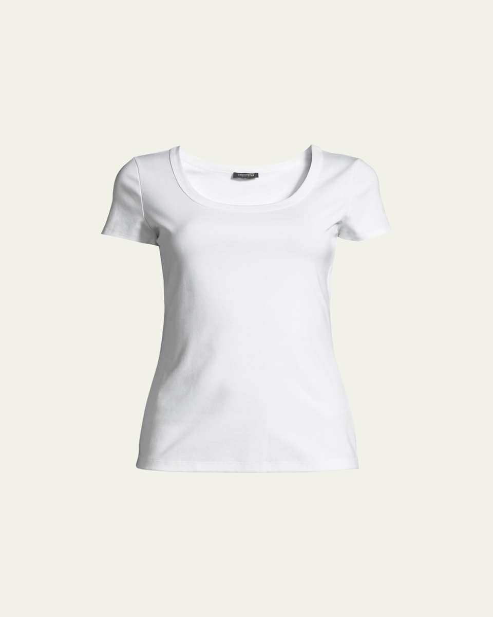 Cotton-Stretch Basic Tee