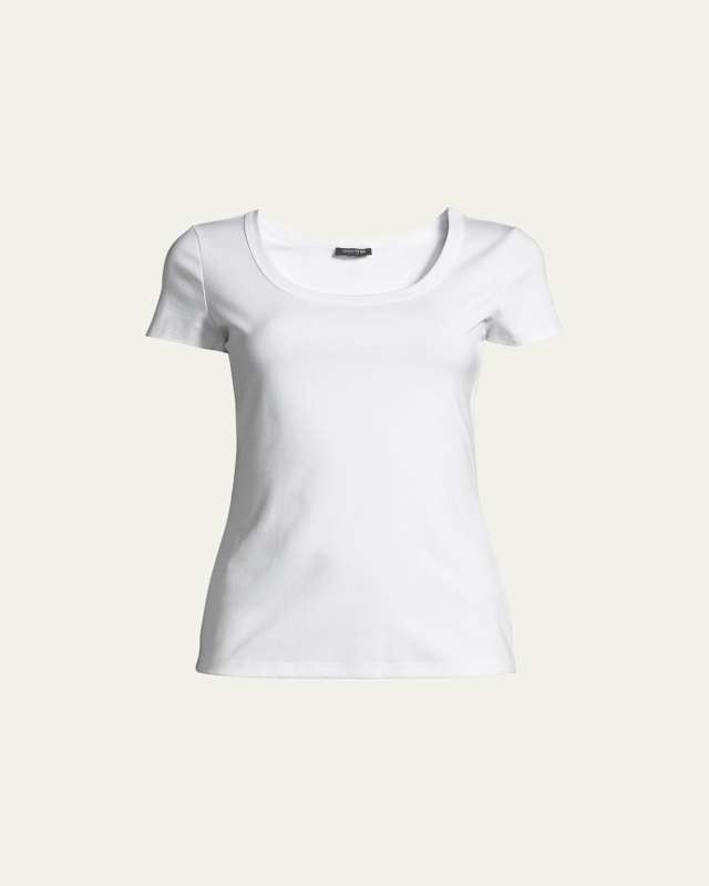 Cotton-Stretch Basic Tee