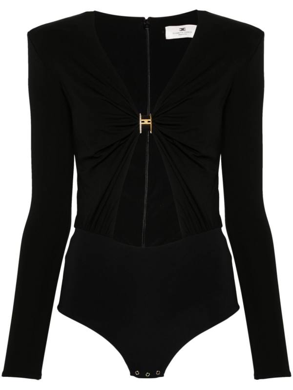jewel-ring jersey bodysuit