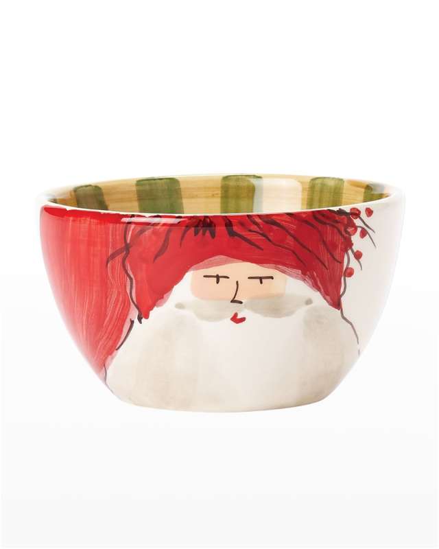 Old St. Nick Cereal Bowl - Red Hat
