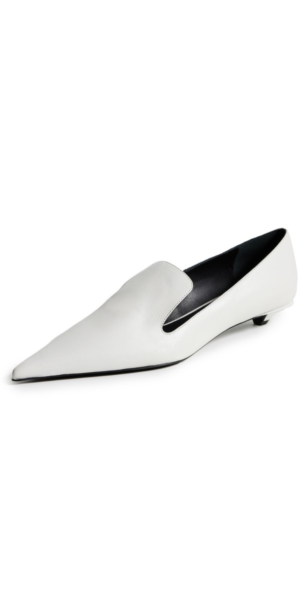 Proenza Schouler Point Pumps White